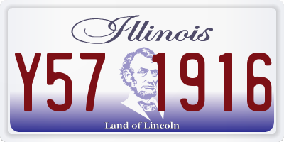 IL license plate Y571916