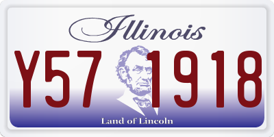 IL license plate Y571918