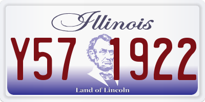IL license plate Y571922