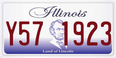 IL license plate Y571923