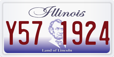 IL license plate Y571924