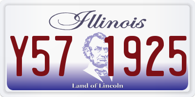 IL license plate Y571925