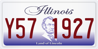 IL license plate Y571927