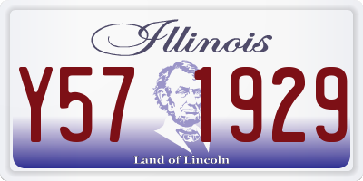 IL license plate Y571929