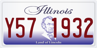 IL license plate Y571932