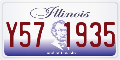 IL license plate Y571935