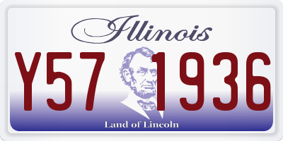 IL license plate Y571936