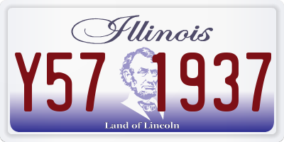 IL license plate Y571937