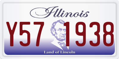 IL license plate Y571938