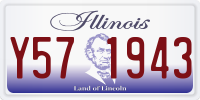IL license plate Y571943