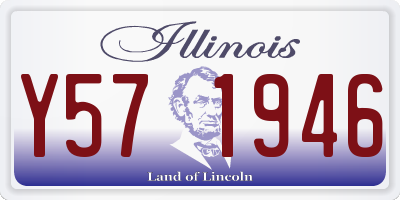 IL license plate Y571946