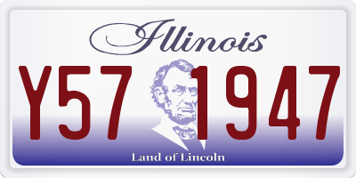 IL license plate Y571947