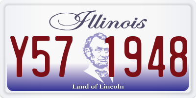 IL license plate Y571948