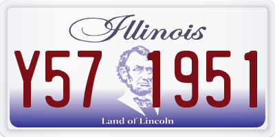IL license plate Y571951