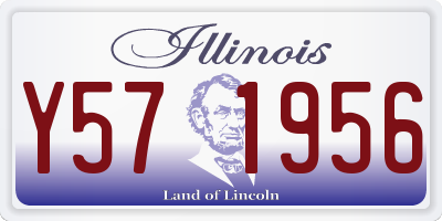 IL license plate Y571956