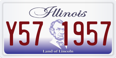 IL license plate Y571957