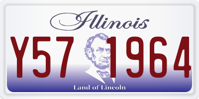 IL license plate Y571964