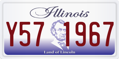 IL license plate Y571967