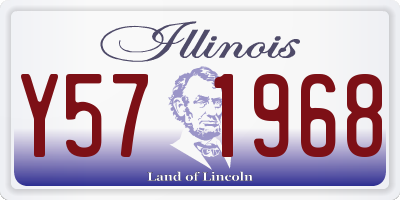 IL license plate Y571968