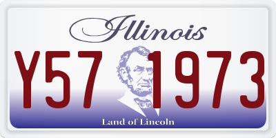 IL license plate Y571973