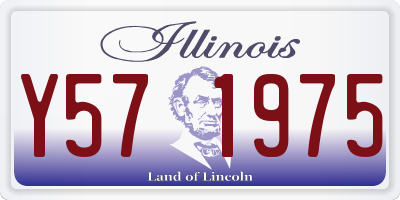IL license plate Y571975
