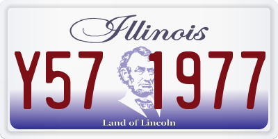 IL license plate Y571977