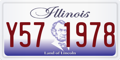IL license plate Y571978