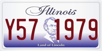IL license plate Y571979