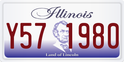 IL license plate Y571980