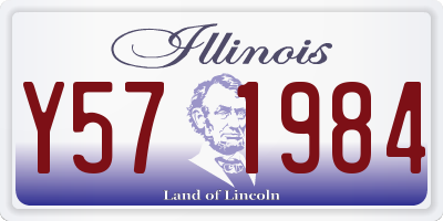 IL license plate Y571984