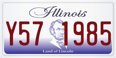 IL license plate Y571985