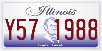IL license plate Y571988