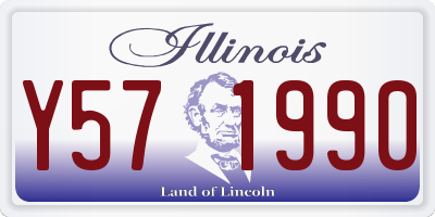 IL license plate Y571990