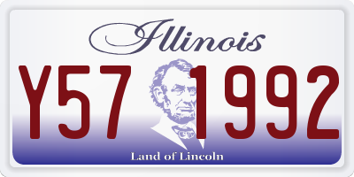 IL license plate Y571992