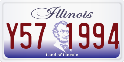 IL license plate Y571994