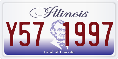 IL license plate Y571997
