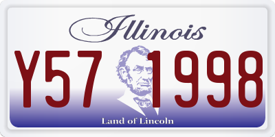 IL license plate Y571998