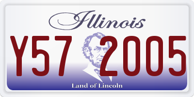 IL license plate Y572005