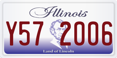 IL license plate Y572006