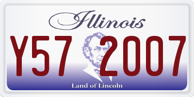 IL license plate Y572007