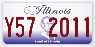 IL license plate Y572011
