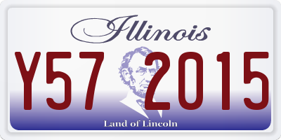 IL license plate Y572015
