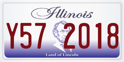 IL license plate Y572018