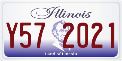 IL license plate Y572021