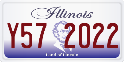 IL license plate Y572022