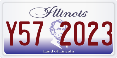 IL license plate Y572023