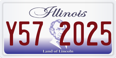 IL license plate Y572025