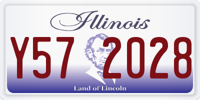 IL license plate Y572028