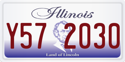 IL license plate Y572030