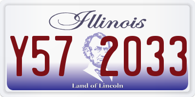 IL license plate Y572033